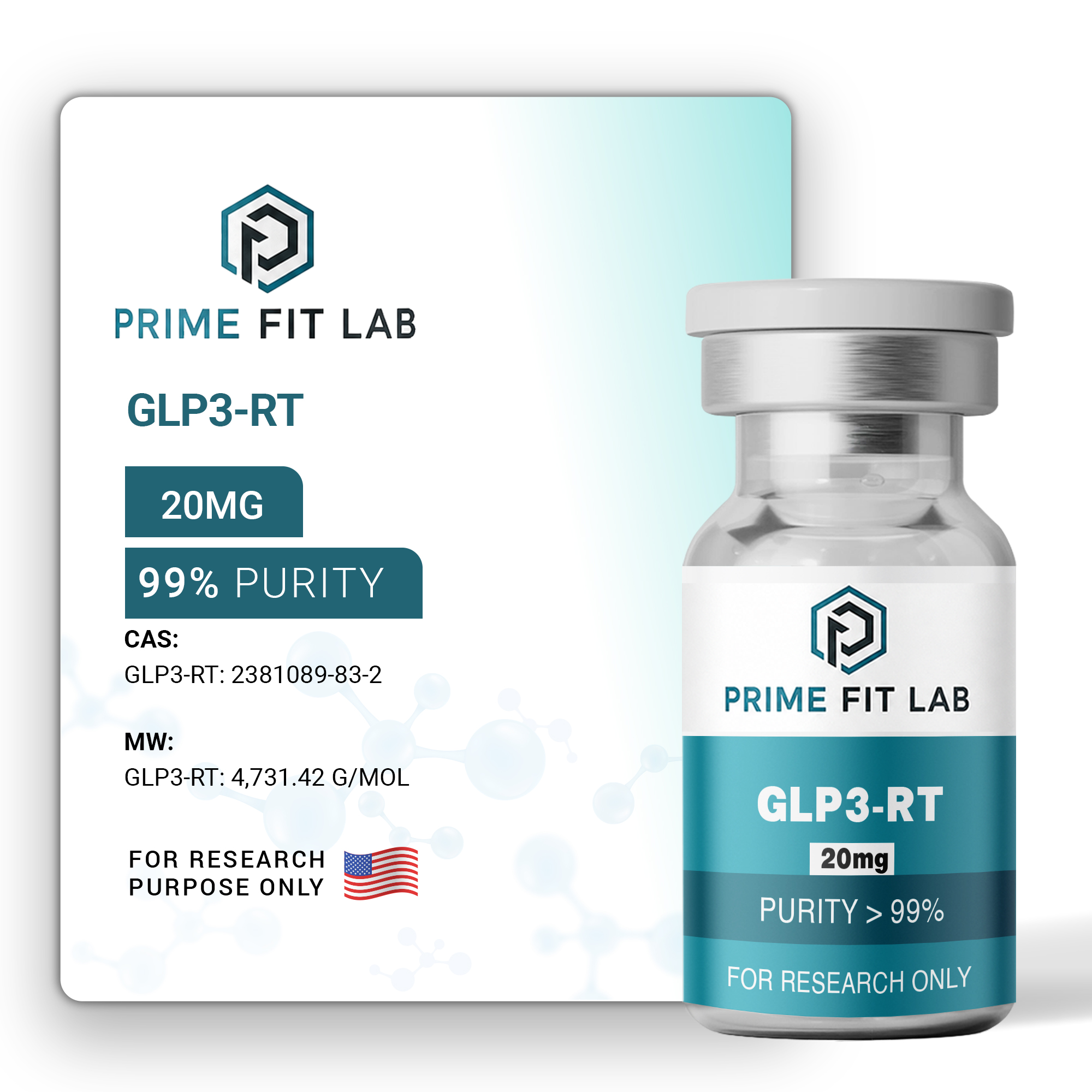 GLP3-RT  "Retatrutide" (20mg) Gallery image 2