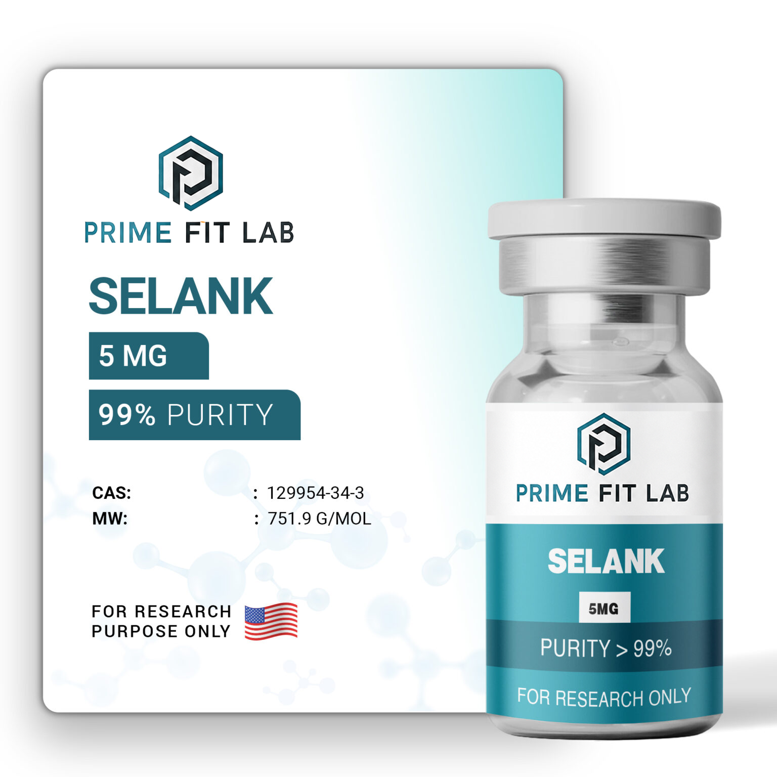 Blend: Selank (5mg) / Semax (5mg) Gallery image 2