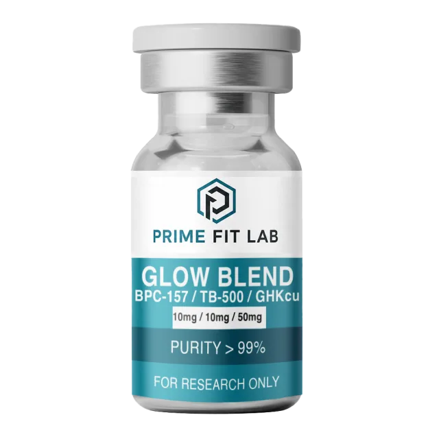 GLOW Blend: BPC-157 (10mg) / TB-500 (10mg) / GHKcu (50mg)