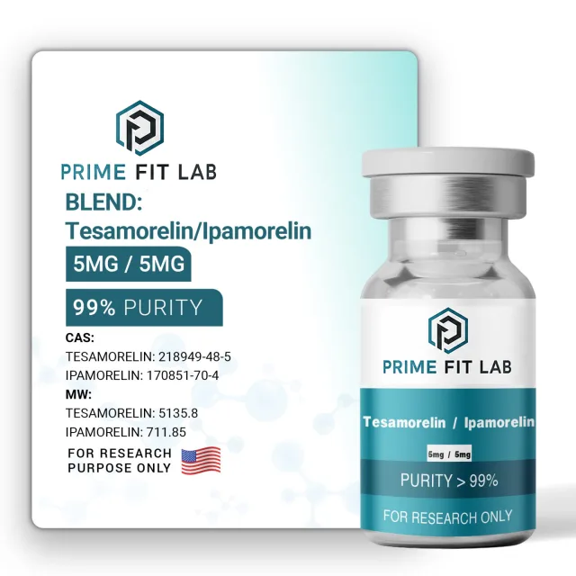 Blend: Tesamorelin (5mg) + Ipamorelin (5mg) Gallery image 2